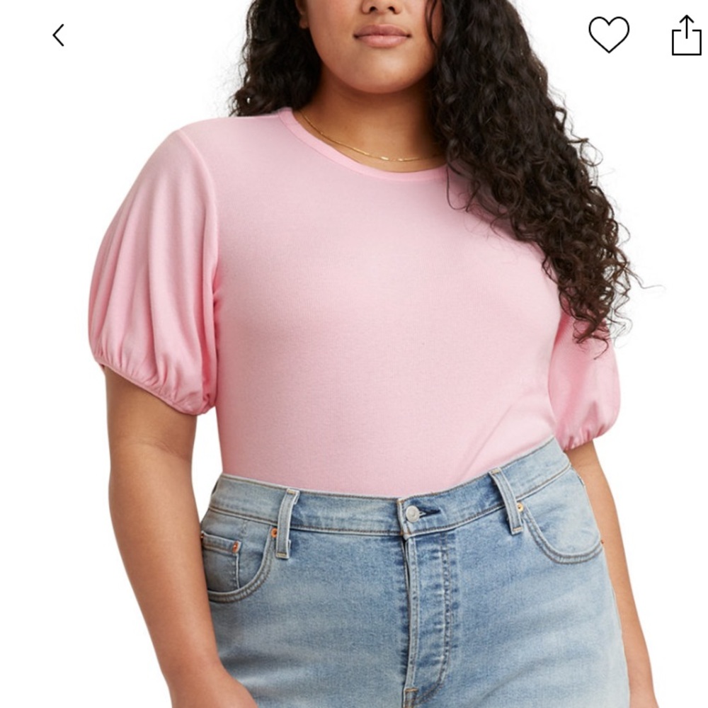 Levi’s Plus size Puff Sleeve top